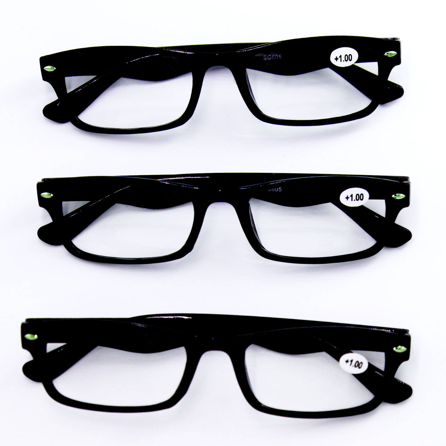 10 x Lesebrille Lesehilfe +3,5 Unisex Moderne Brille ohne Federung u. Kunststoff