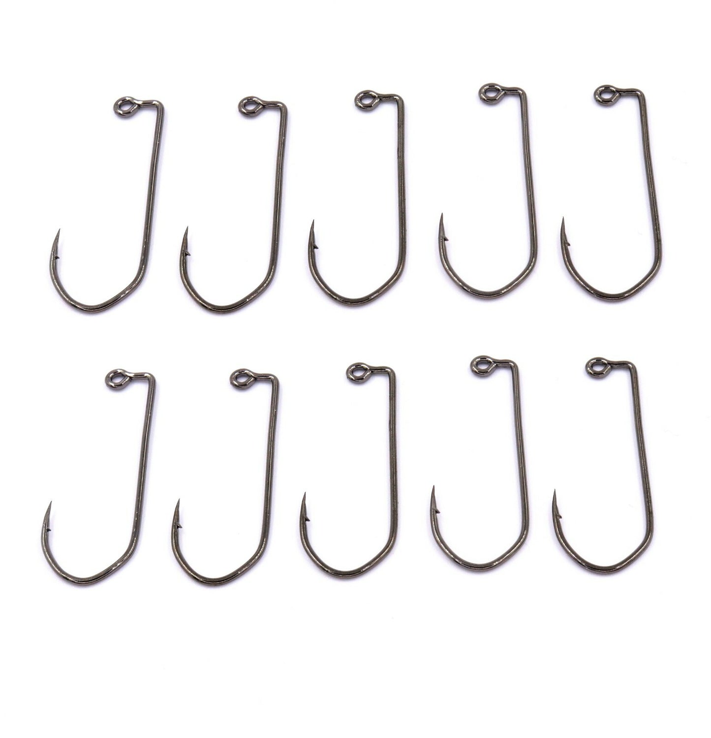 10 Stück Jighaken Angelhaken Raubfischhaken Größen 2-2/0 OS-6006