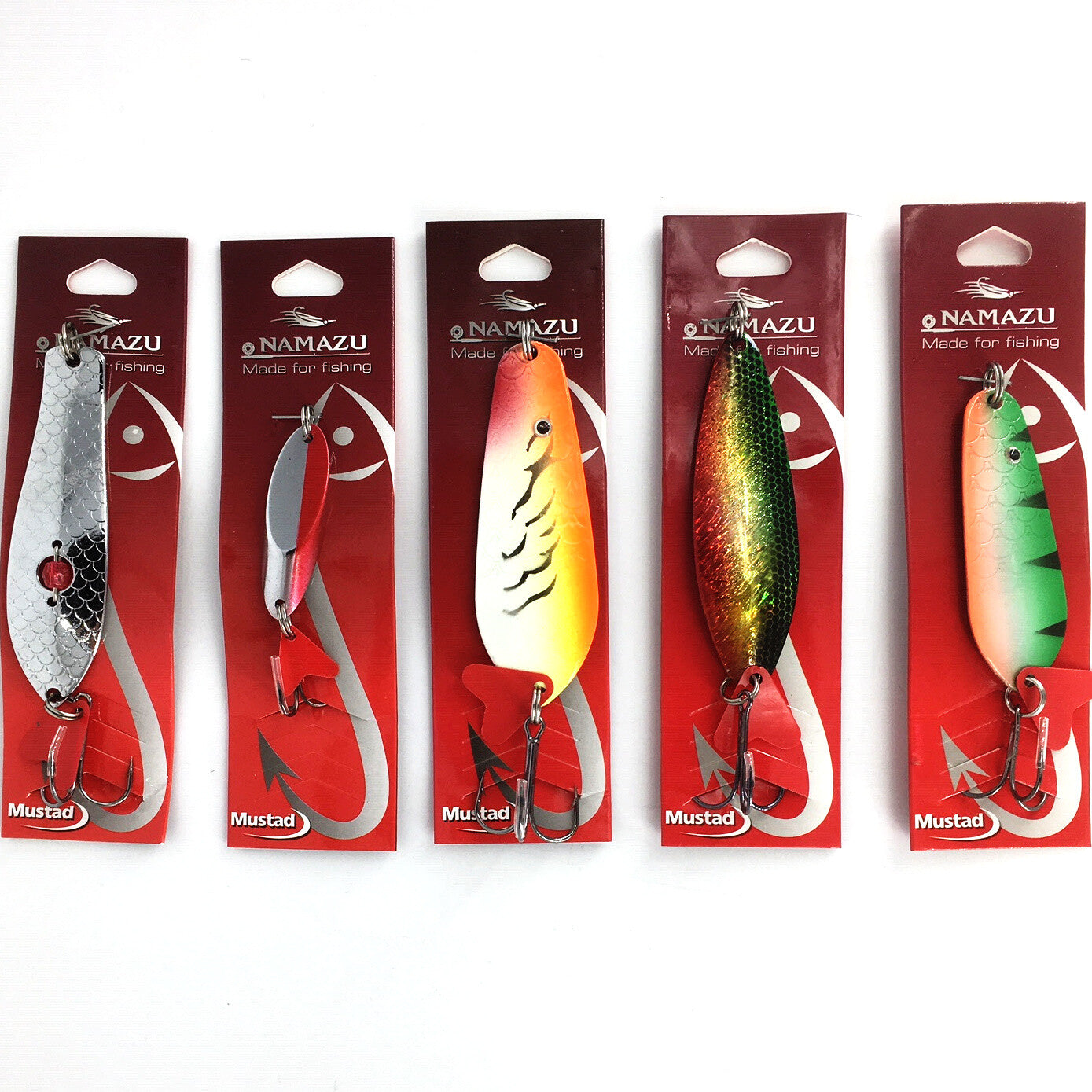 5 Stück Blinker und Spinner Set Forellenspinner Hechtblinker Barschblinker