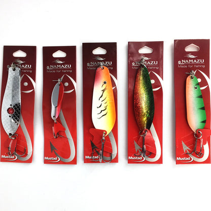 5 Stück Blinker und Spinner Set Forellenspinner Hechtblinker Barschblinker