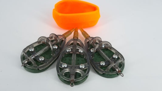 Method-Feeder Set – 3 Futterkörbe 30–50 g + Silikonform