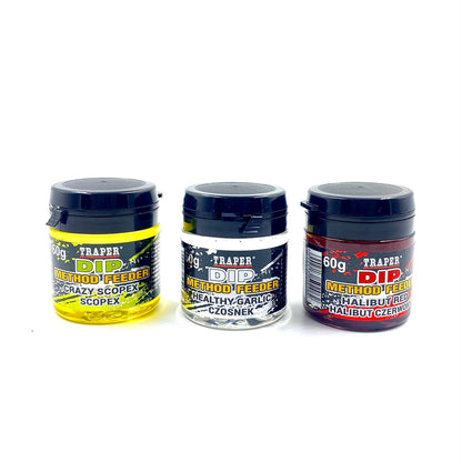 Method Feeder Dip angeln Lockmittel Köder Booster Brachse Karpfen 60 g - 180g