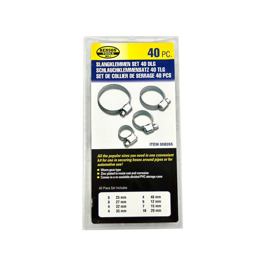 40x Schlauchschellen Schlauch Schellen Rohrschellen Schlang Klemmen 15mm - 40 mm