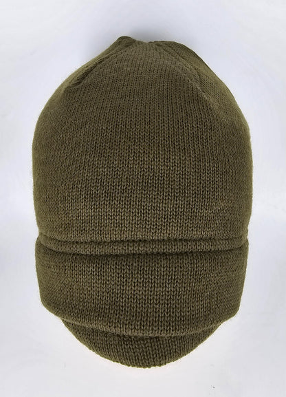 Wolle Mütze Wintermütze Militär Jeep Cap Wollmütze Schirmmütze