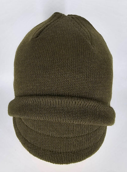 Wolle Mütze Wintermütze Militär Jeep Cap Wollmütze Schirmmütze