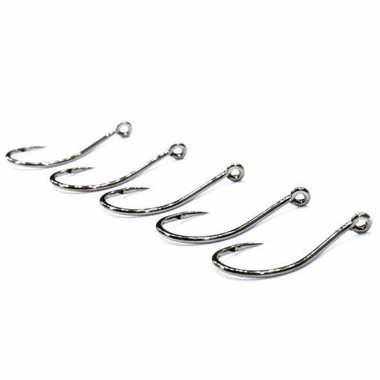 5 oder 10 Stück Karpfenhaken Angelhaken Größe 1 und 3/0 Haken Angeln mit öse