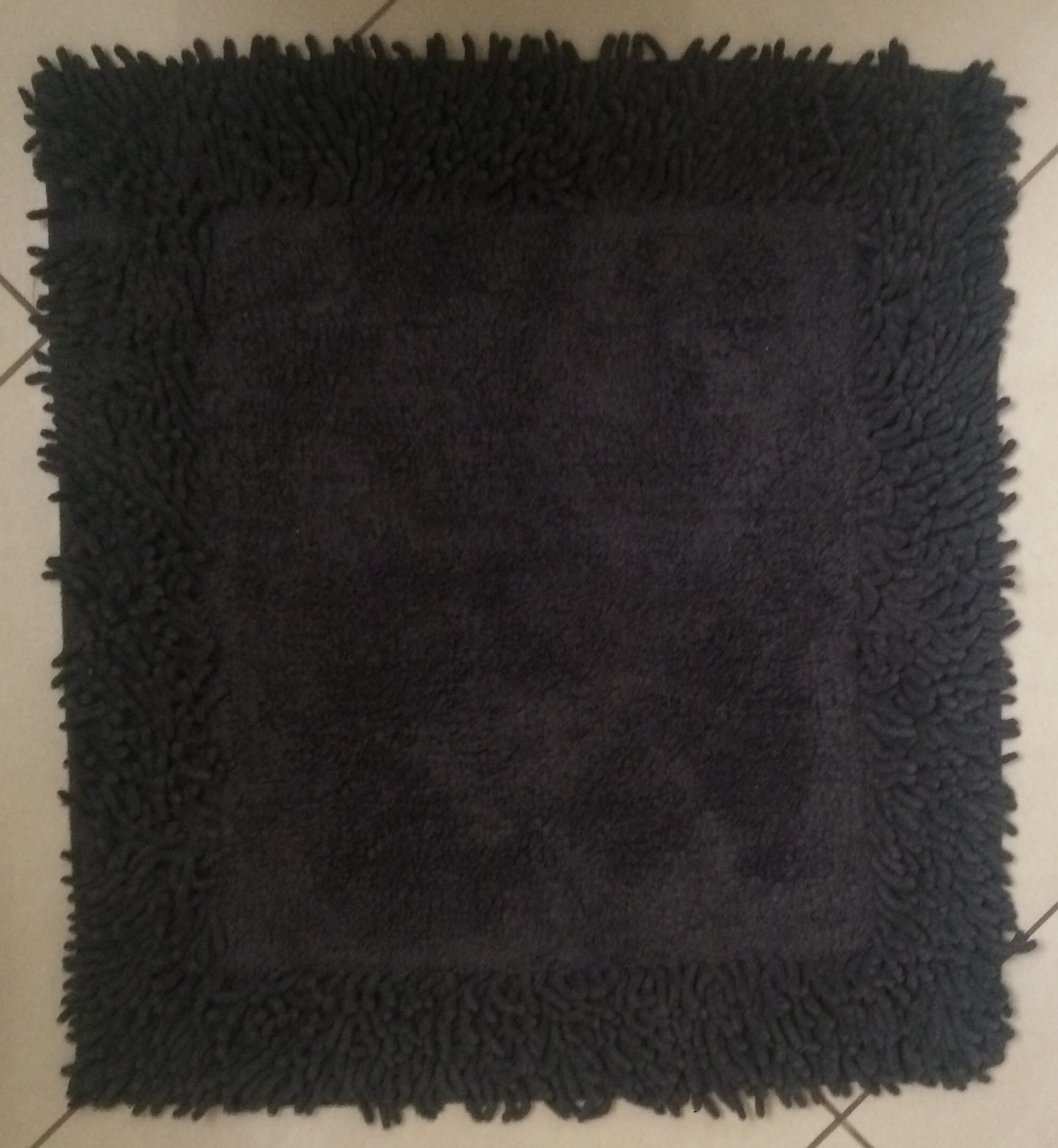 Badteppich Badgarnitur Teppich Badematte Toilettenbezug Duschvorleger grau neu