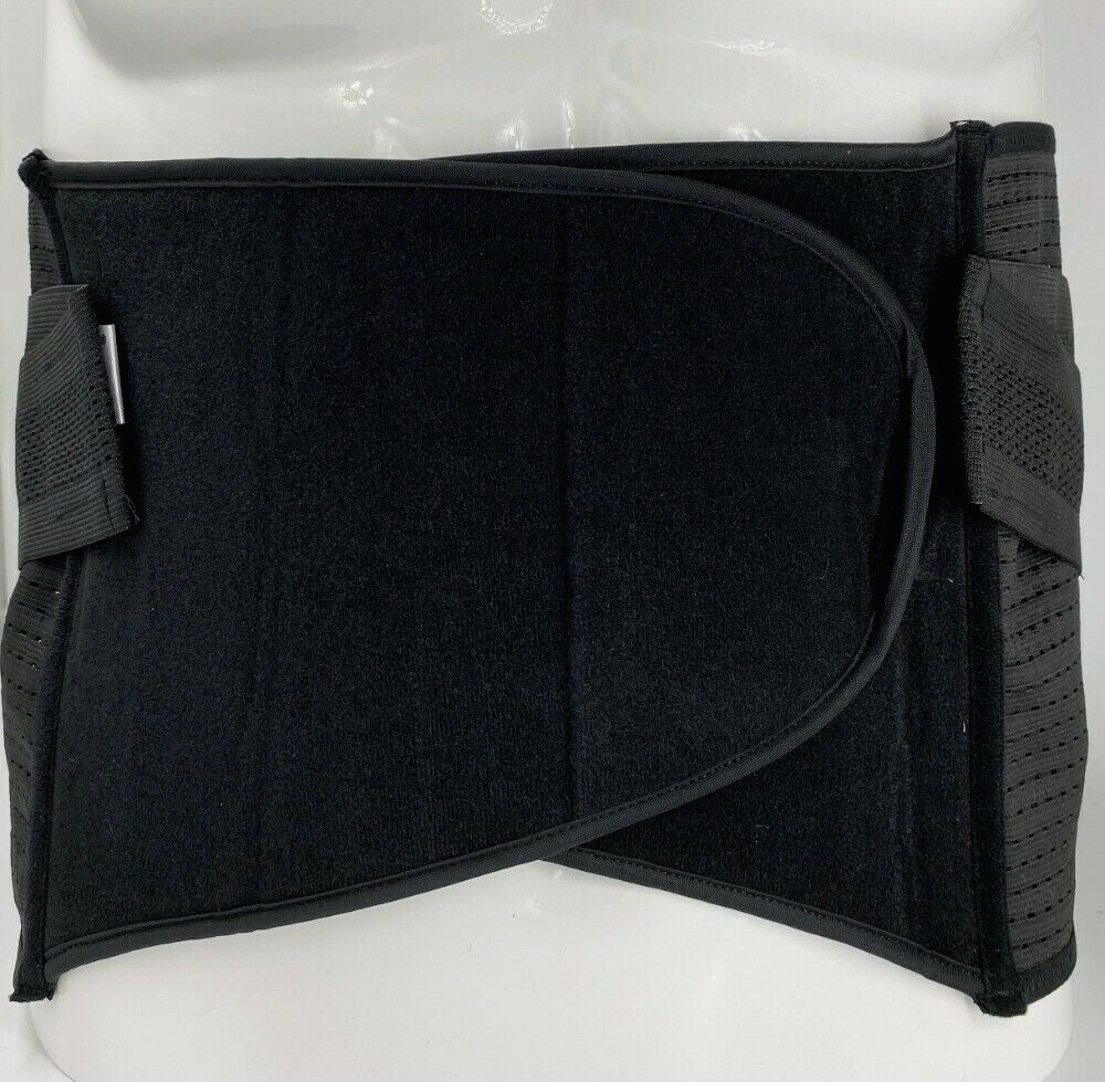 M-3XL Bandage Rückenbandage Sportbandage  mit Klettverschluss schwarz