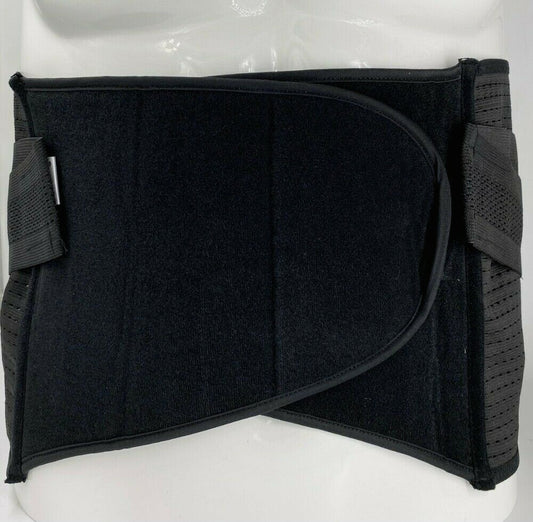 M-3XL Bandage Rückenbandage Sportbandage  mit Klettverschluss schwarz