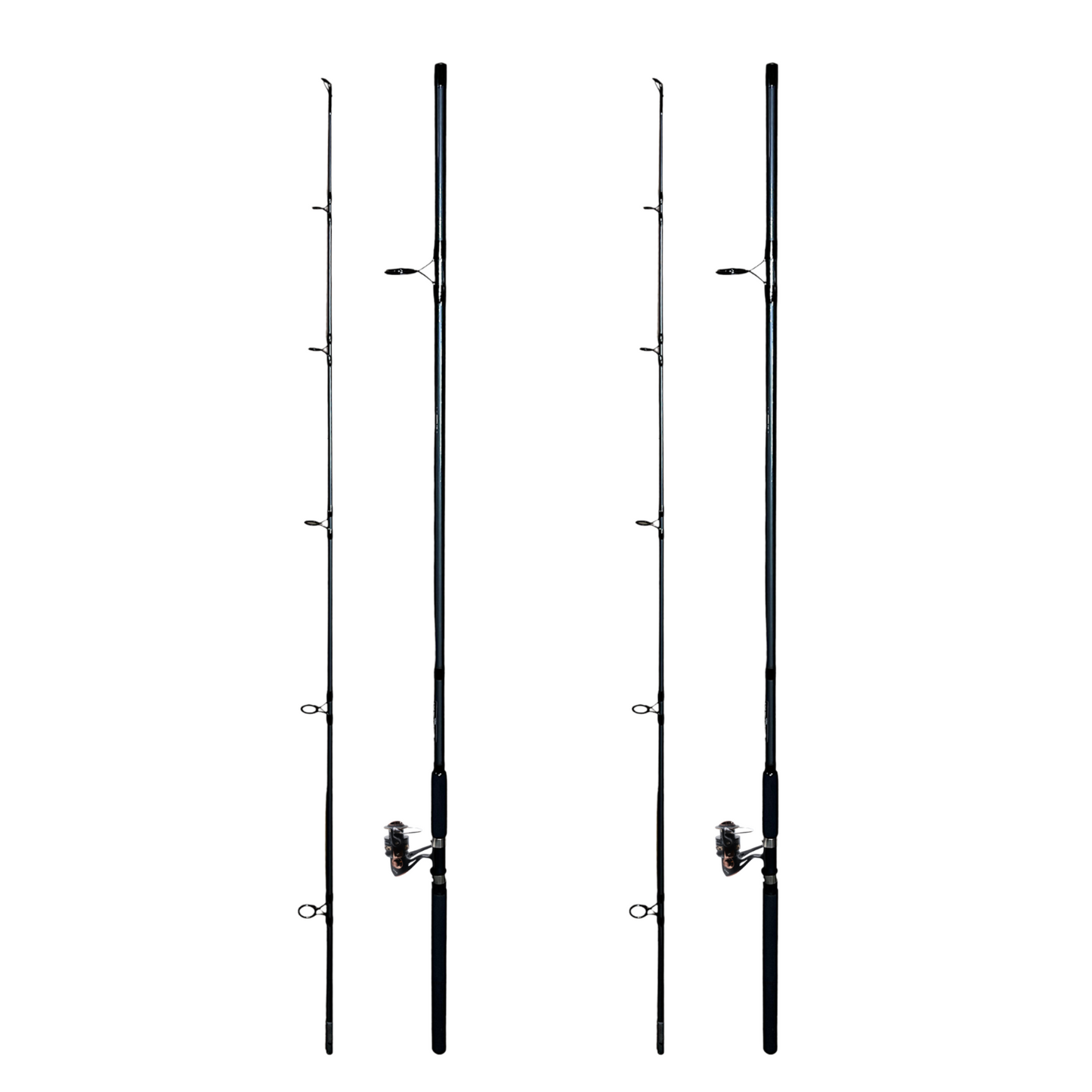 Karpfen Angelset – 4-teilig | 2× 3,6 m Rute + 2× 5000 Rolle