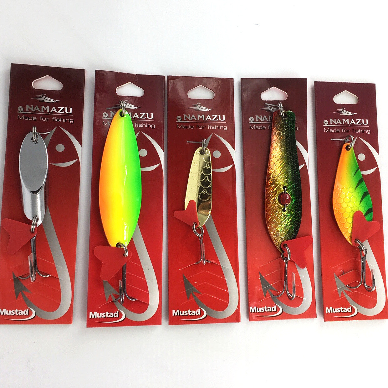 5 Stück Blinker und Spinner Set Forellenspinner Hechtblinker Barschblinker