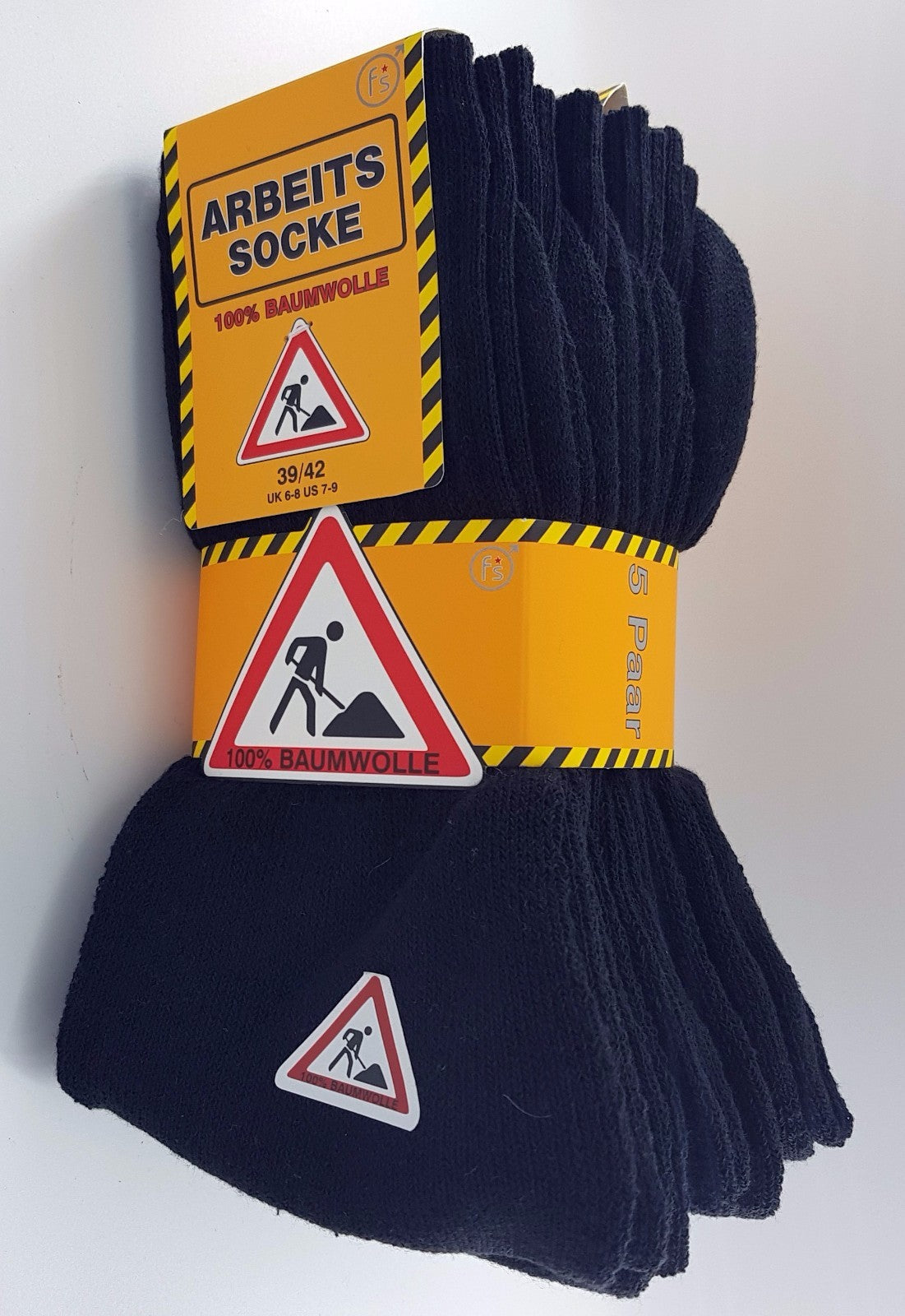 5-10-15  Arbeitssocken Workersocks  Baumwolle Socken schwarz , anthrazit