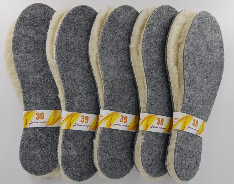 1-10x Einlegesohlen WOLLE Thermo Schuheinlagen Sohlen
