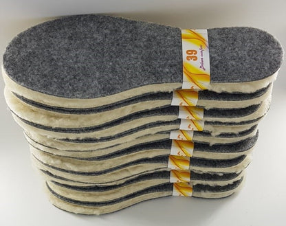 1-10x Einlegesohlen WOLLE Thermo Schuheinlagen Sohlen