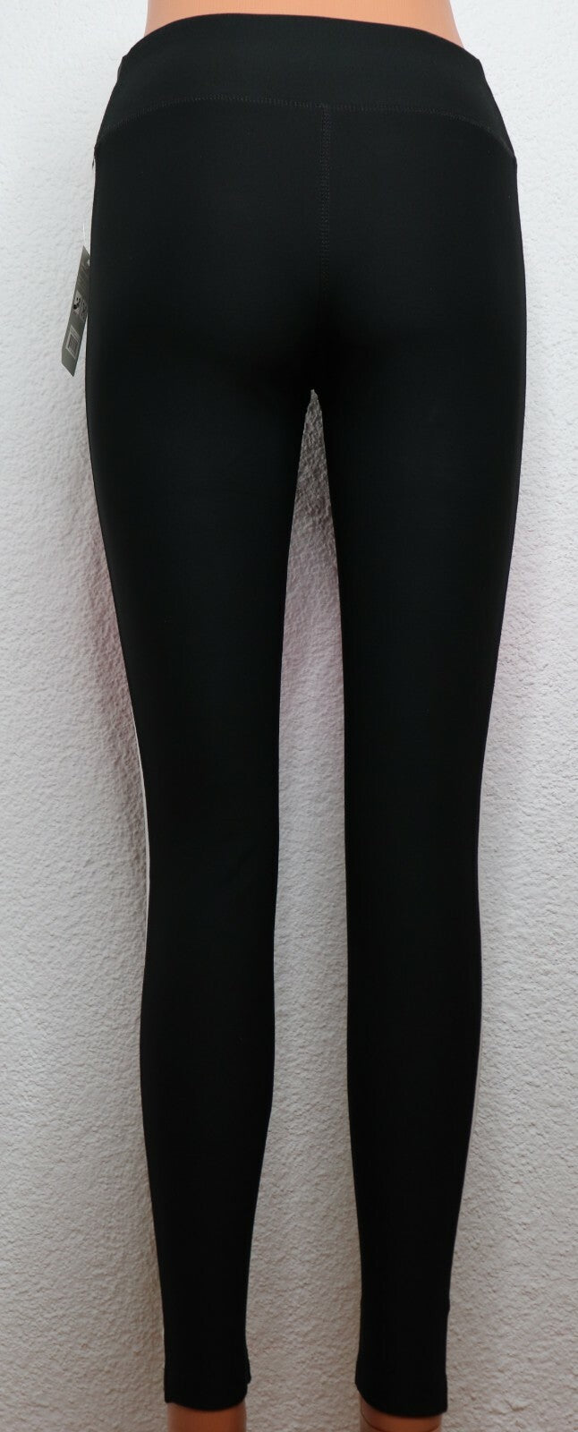 Damen Sport Fitness Leggings LAYER 8 Gr.S M L Hose Jogging Schwarz/Streifen lang