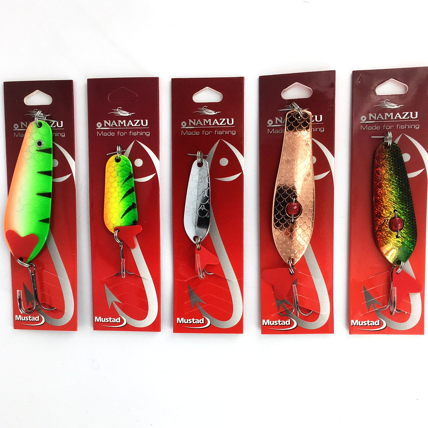 5 Stück Blinker und Spinner Set Forellenspinner Hechtblinker Barschblinker