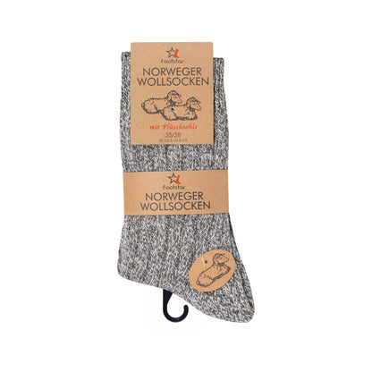 3-6 Paar Norweger Socken Wolle  Größen 39-46  Wintersocken Wollsocken Natur