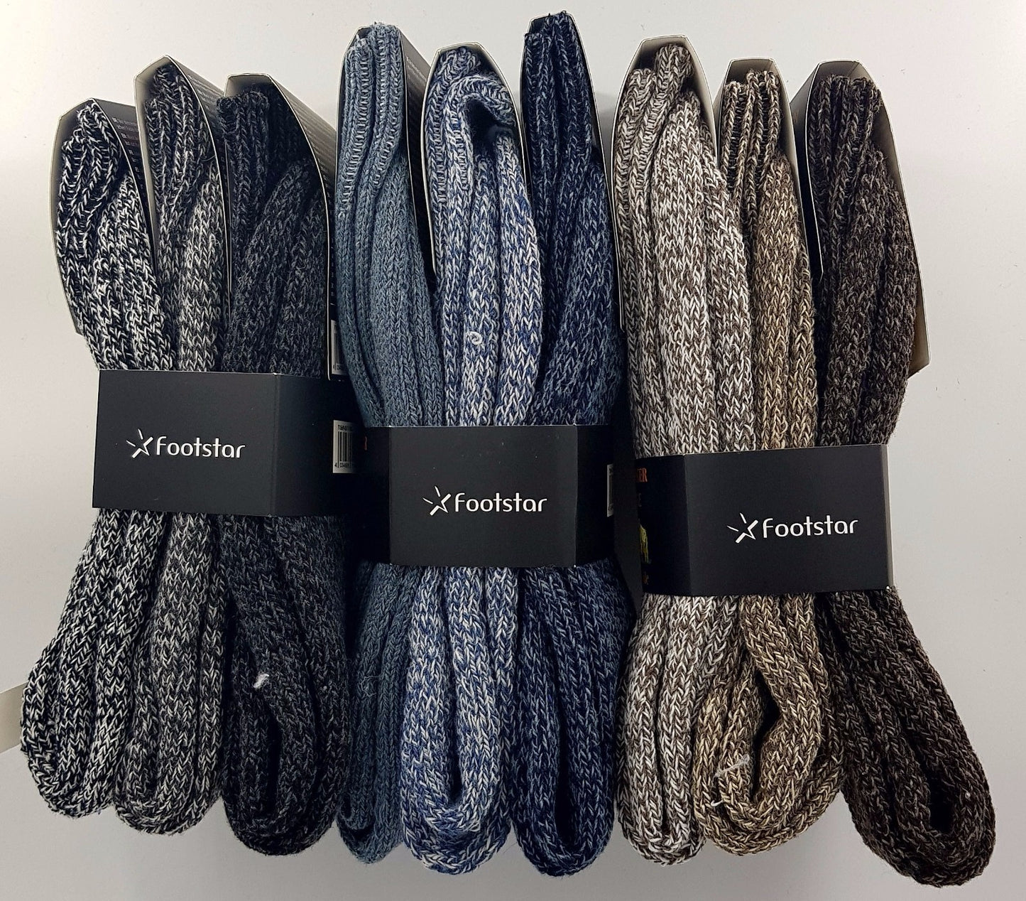 3-6 Paar Norweger Socken Wolle  Größen 39-46  Wintersocken Wollsocken Natur