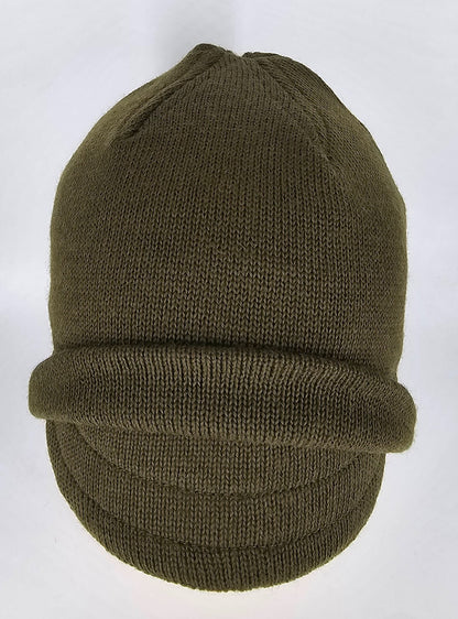 Wolle Mütze Wintermütze Militär Jeep Cap Wollmütze Schirmmütze