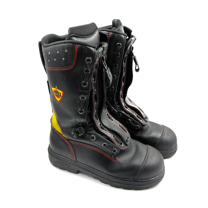 Original HAIX FIRE FLASH FEUERWEHRSTIEFEL Einsatzstiefel NEUWERTIG S3 Schuhe