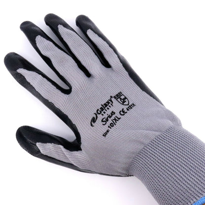 1-3-6-12 Paar Arbeitshandschuhe Montagehandschuhe Handschuhe Nitril Garten Siriu