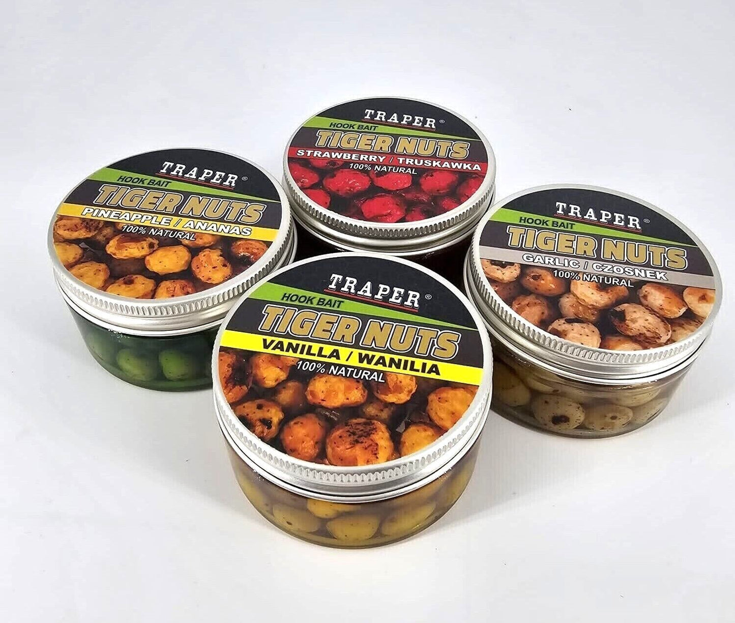 Traper Tigernüsse in Dip in verschiedenen Sorten Tiger Nuts Tigernuss