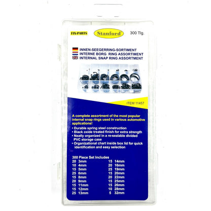 300x Seegeringe Innen Seegering Sicherungsring Sprengringe Sortiment in Box Neu