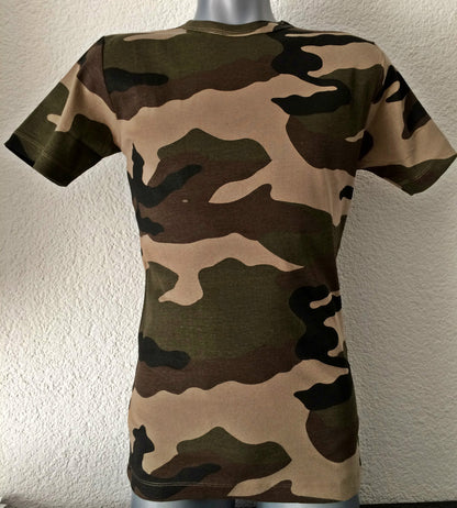 ORIGINAL Army Bw Style T-Shirt MARMINI Flecktarn  Angeln Outdoor  Gr.M Neu