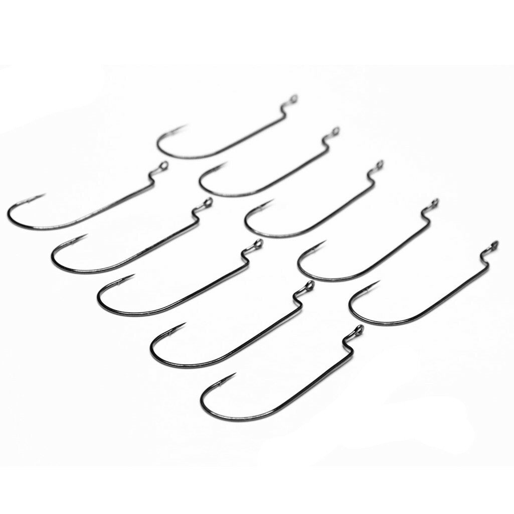 10 Stück Jighaken Jighead Cheburaschka Haken Raubfischhaken Jig hook mit Öse
