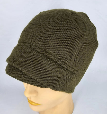 Wolle Mütze Wintermütze Militär Jeep Cap Wollmütze Schirmmütze