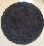 Badteppich Badgarnitur Teppich Badematte Toilettenbezug Duschvorleger grau neu