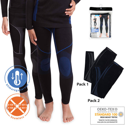 Kinder SKI Unterwäsche Set Funktionswäsche Seamless Unterhemd und Unterhose