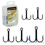 10x KAMATSU PERMA STEEL Drillingshaken DRILLINGE TREBLE HOOK rund Angelhaken NEU