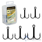 10x KAMATSU PERMA STEEL Drillingshaken DRILLINGE TREBLE HOOK rund Angelhaken NEU