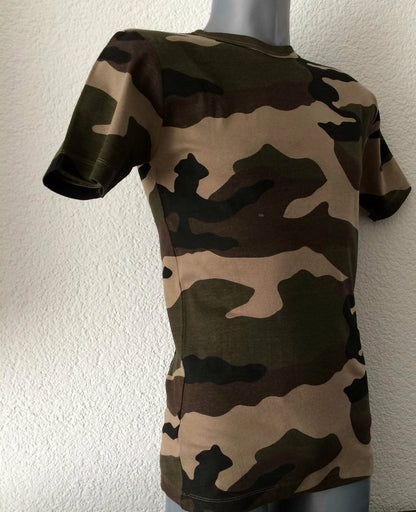 ORIGINAL Army Bw Style T-Shirt Flecktarn Shirt  Outdoor Angeln  Gr.S oder M Neu