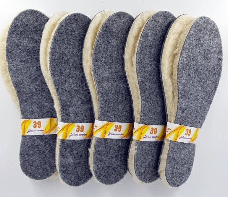 1-10x Einlegesohlen WOLLE Thermo Schuheinlagen Sohlen