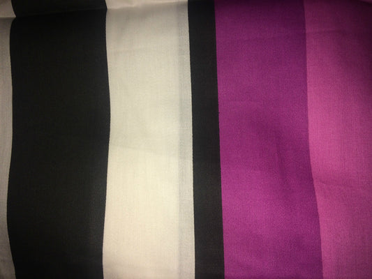 Bettwäsche Kissenbezug Decke 2-tlg. "Niki" farbe beere rosa gestreift 135/200 cm