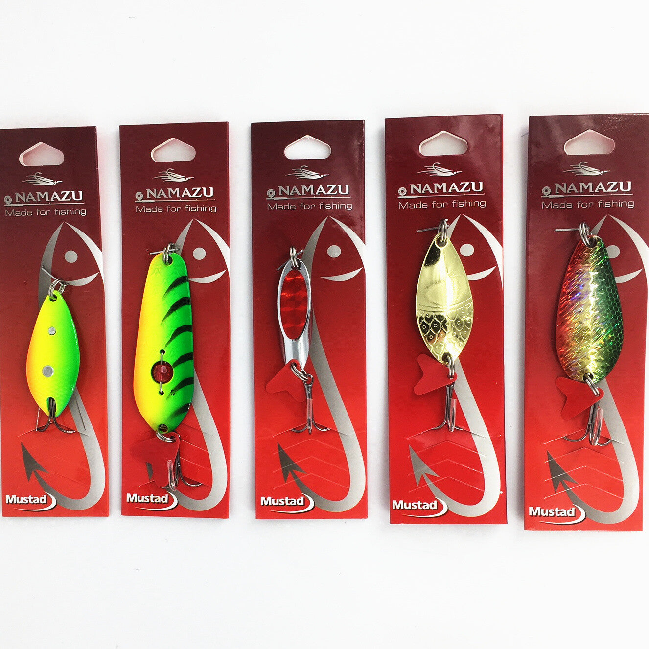 5 Stück Blinker und Spinner Set Forellenspinner Hechtblinker Barschblinker