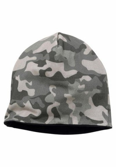 Wendemütze  Baumwolle Tarn Army schwarz Muster Mütze   Gr. 4 und 5