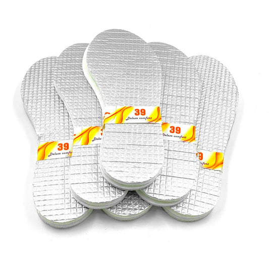 1-10x ALU Thermo Sohlen isolierende Einlegesohlen Schuheinlage 36-46