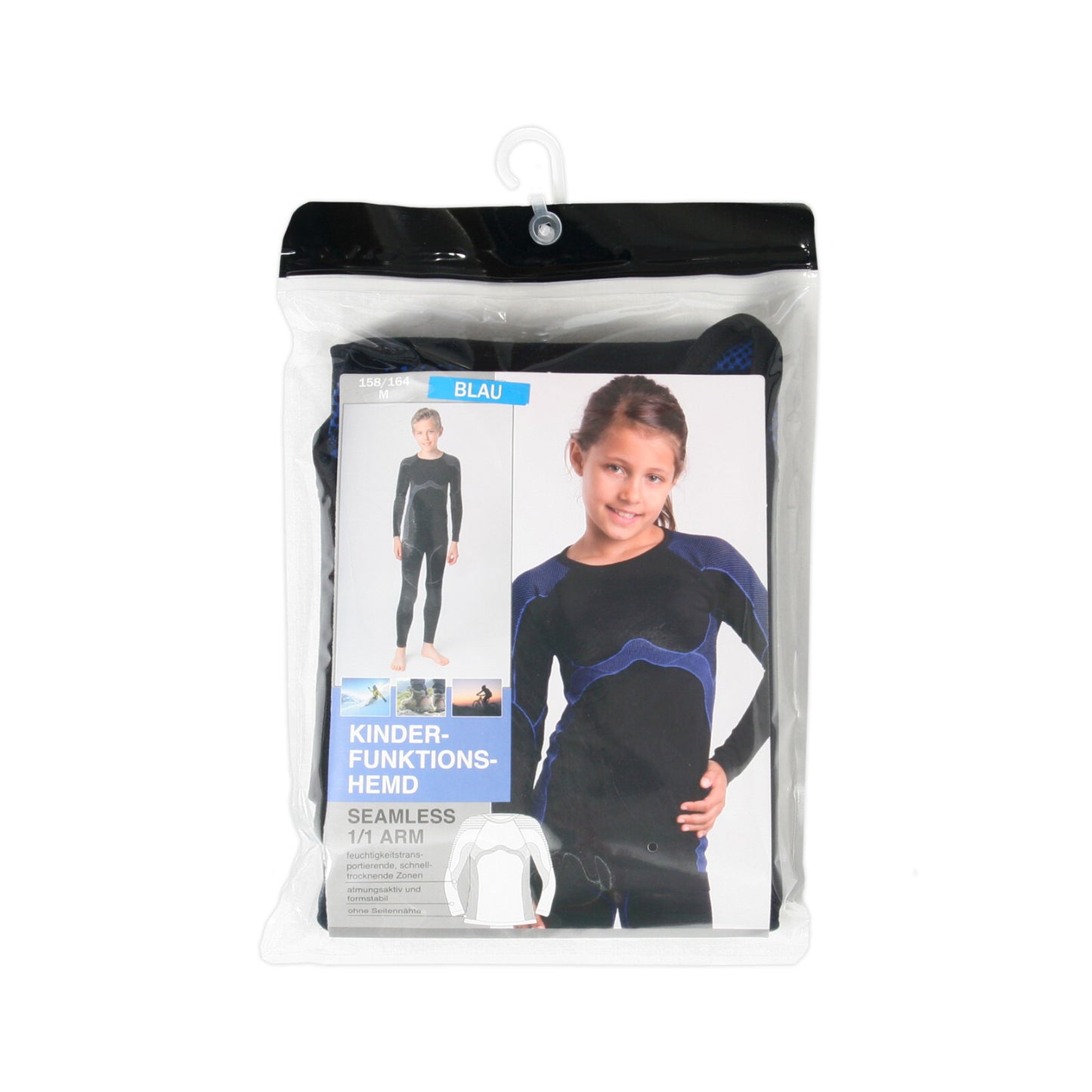Kinder SKI Unterwäsche Set Funktionswäsche Seamless Unterhemd und Unterhose