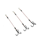 1x7 Stinger Rig Montage Leader Haken Hook Beschichtet mit Clip 3,5  5,5  7,5 cm