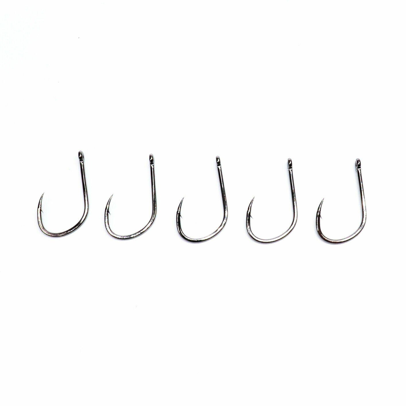 5 oder 10 Stück Karpfenhaken Angelhaken Größe 1 und 3/0 Haken Angeln mit öse