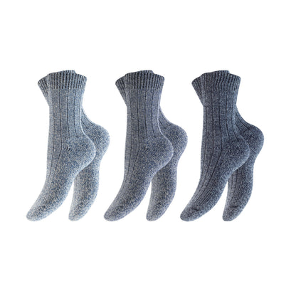 3-6 Paar Norweger Socken Wolle  Größen 39-46  Wintersocken Wollsocken Natur