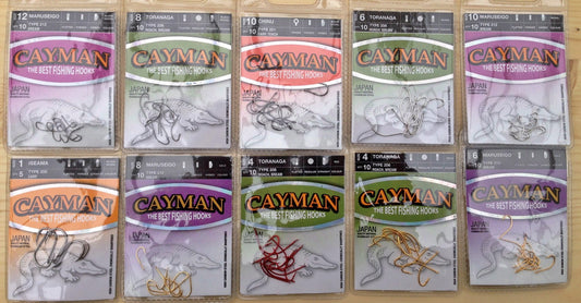 20 Pkg.= 190St. CAYMAN HAKEN KARPFENHAKEN  ANGELHAKEN  02