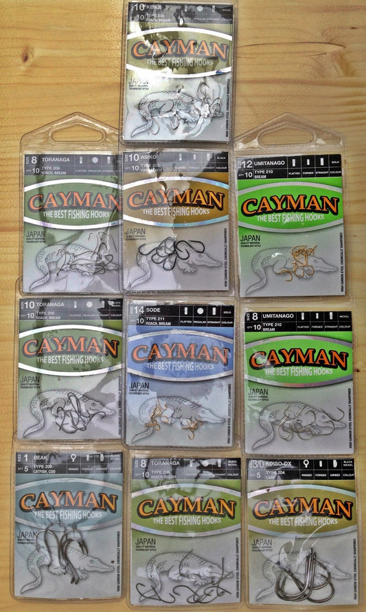 10 Pkg.= 50 St. CAYMAN HAKEN SET KARPFENHAKEN  ANGELHAKEN  04