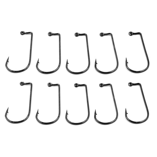 10 Stück Jighaken Angelhaken Raubfischhaken Größen 2-2/0 OS-6006