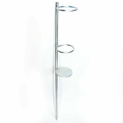 1 Stück Metallrutenhalter | Rutenhalter | Rutenständer | Erdspeer | Erdspieß