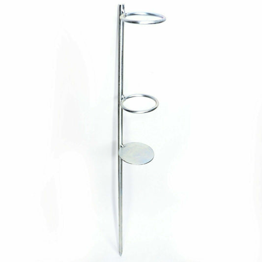 1 Stück Metallrutenhalter | Rutenhalter | Rutenständer | Erdspeer | Erdspieß