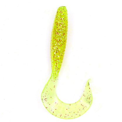 20tlg Angelset 10 Traper Twister+10 Jig haken Angeln Köder Gummifisch Schwarz